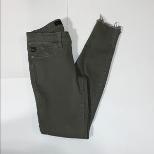 Rock and Republic Jeans Olive Green Fringed